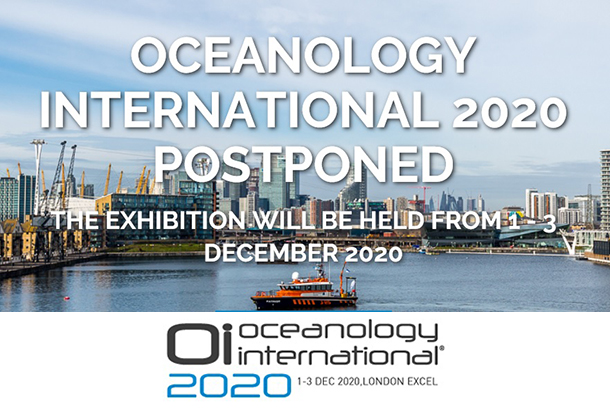 COVID-19로 인해 Oceanology International 2020 일정 연기됨